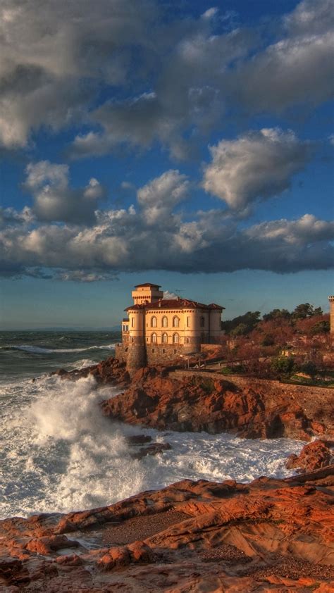 Wallpaper Castle Italy Sky Coast Boccale By Rrose Livorno Wallpapers