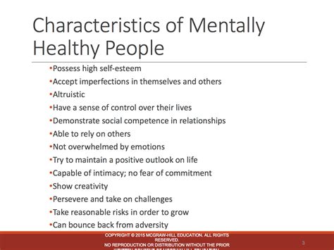 Describe Characteristics Of Positive Mental And Emotional Health