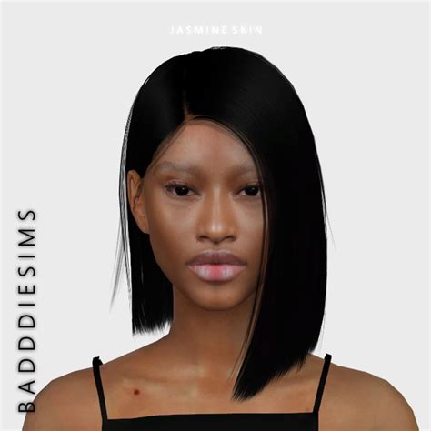 Jasmine Skin Badddiesims On Patreon Sims Hair Sims 4 Black Hair