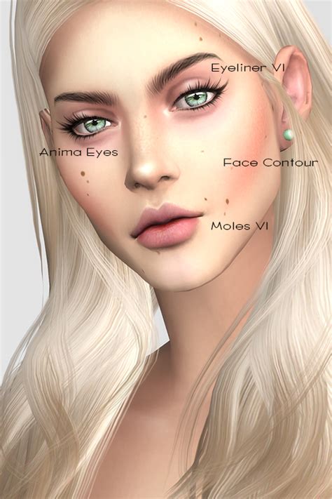 Sims 4 Ccs The Best Moles Skins Makeup Clothing And More By