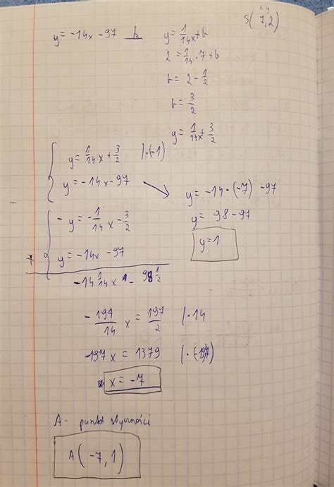 okrag o srodku w punkcie S=(7,2) jest styczny do prostej o rownaniu y