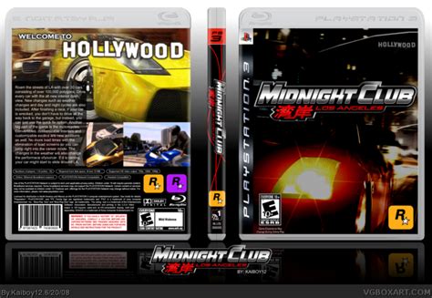 Midnight Club Los Angeles Playstation 3 Box Art Cover By