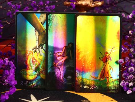 Full tarot deck 78 Light Seer's Tarot card with guidebook | Etsy