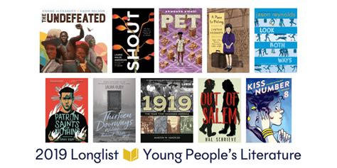 2019 National Book Awards Longlist For Young Peoples Literature