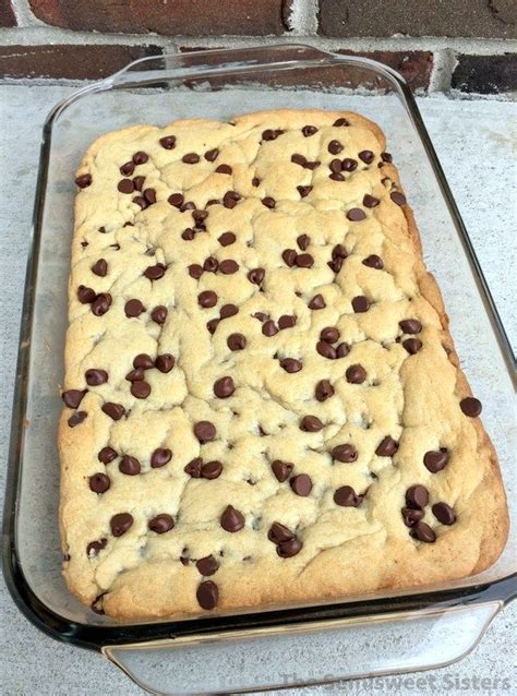 Comprehensive nutrition resource for chocolate chip cookie, homemade. Soft Batch Chocolate Chip Cookie Bars | Recipe | Chocolate ...