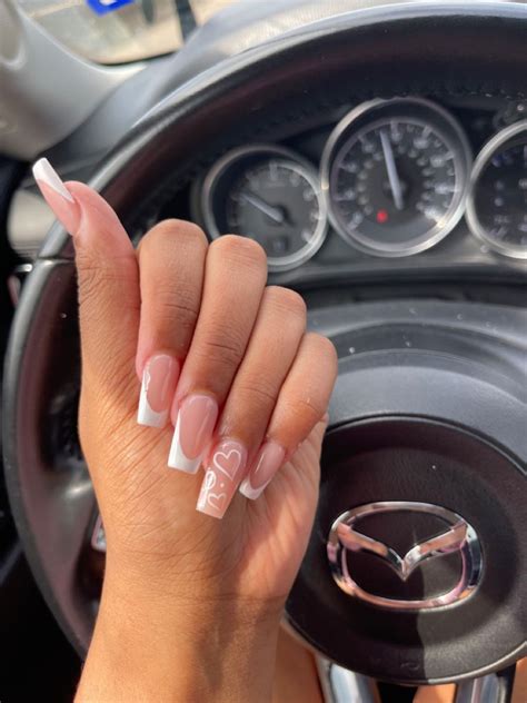 French Tip Acrylic Nails Simple Acrylic Nails Acrylic Nails Coffin