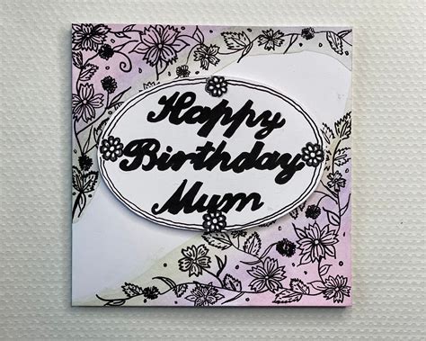 handmade personalised mums birthday card birthday cards for mum mum birthday foam adhesive