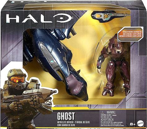 Halo Ghost With Elite Officer Action Figure Vehicle Mattel Toys Toywiz