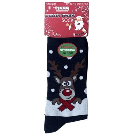 D555 Reindeer Christmas Socks Bigboys