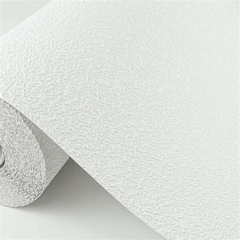 4000 96299 Stinson White Stucco Texture Paintable Wallpaper