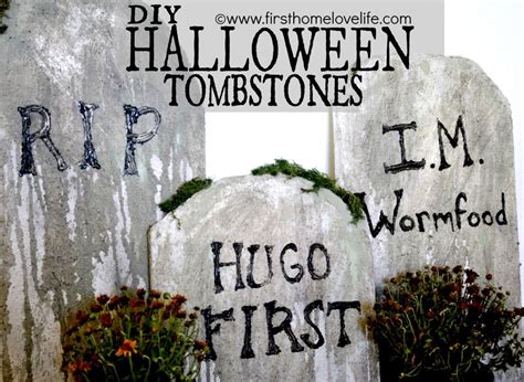 Your custom tombstone will be shown containing the text that you entered. DIY Halloween Tombstones | Halloween tombstones, Halloween diy, Halloween tombstone sayings