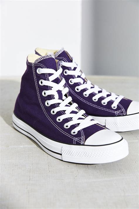 Lyst Converse Chuck Taylor All Star Seasonal High Top Sneaker In Purple