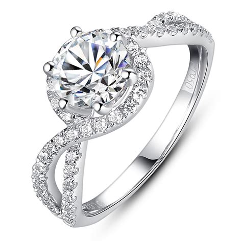 Luxury Engagement Ring 1 Carat Simulated Diamond Ring As Brilliant As