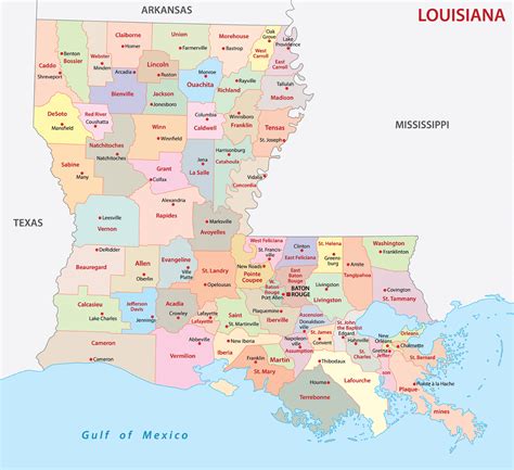 Louisiana Parishes Map Mappr