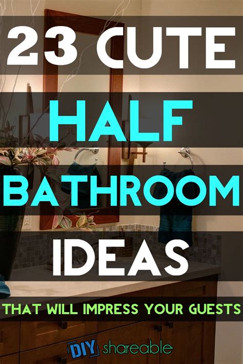 A renovation project in your bathroom? 23 Cute Half Bathroom Ideas That Will Impress Your Guests ...