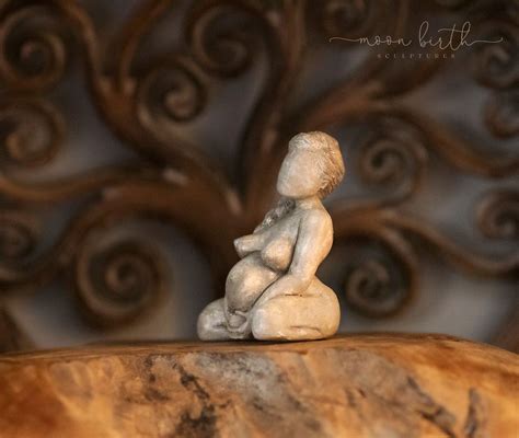 Birthing Woman Sculpture Statue Midwife T Doula Etsy