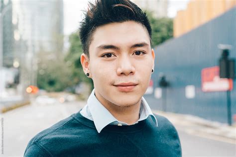 Portrait Of Young Asian Man By Jessica Lia Stocksy United