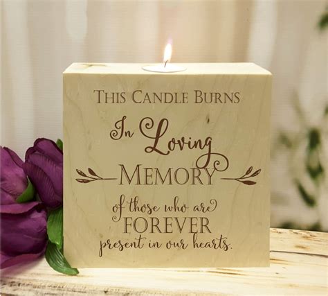 This Candle Burns In Loving Memory Wedding Memorial Candle Etsy