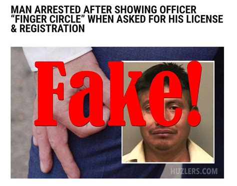 Fake News Man Not Arrested After Showing Officer Finger Circle When