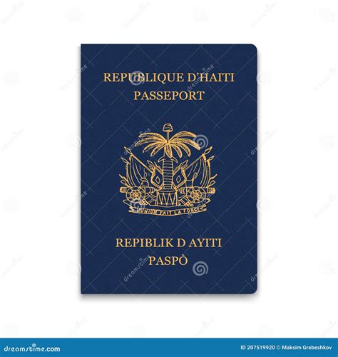 Passport Of Haiti Citizen Id Template Stock Illustration Illustration Of Immigration Foreign