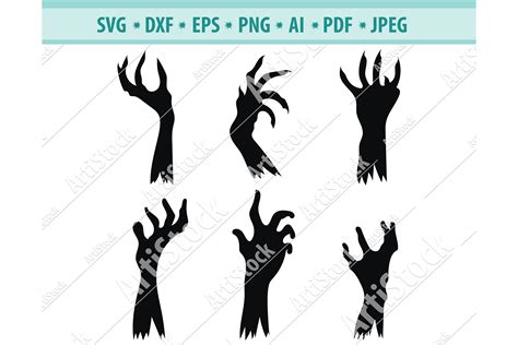 Art And Collectibles Apocalypse Svg Zombie Hand Svg Horror T Shirt Decal