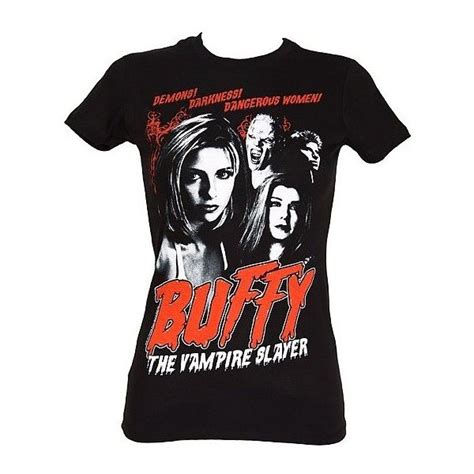 Womens Buffy The Vampire Slayer Demons T Shirt 96 Brl Liked On Polyvore Featuring Tops T