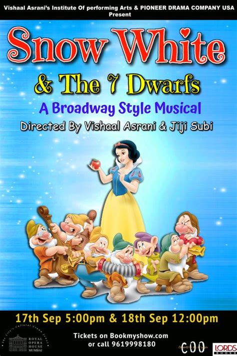 Snow White And The 7 Dwarfs A Broadway Musical Ticket Booking For