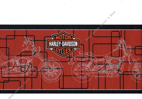 Harley Davidson Motorcycles Wallpaper Border