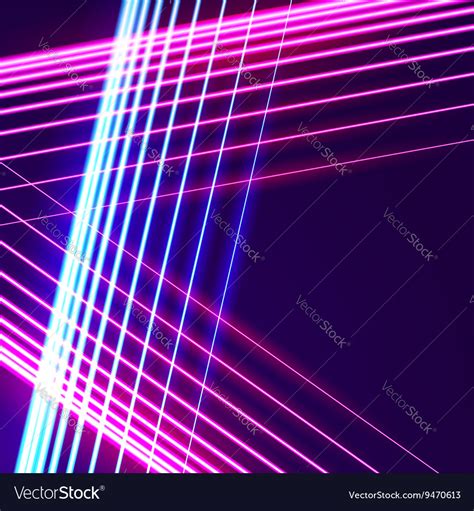 Bright Neon Lines Background Royalty Free Vector Image