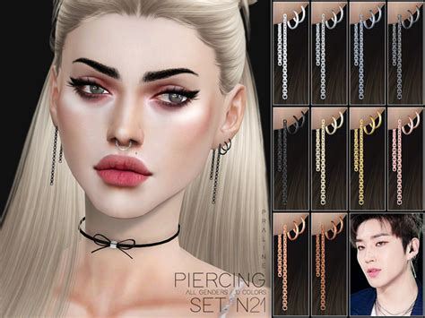 Piercing Set N21 By Pralinesims At Tsr Sims 4 Updates