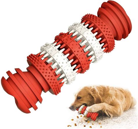 Dog Chew Toys For Aggressive Chewers Toughest Natural Rubber Red Ebay