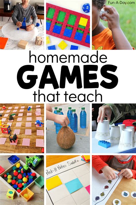 50 Awesome Homemade Games For Kids To Play And Learn Fun A Day