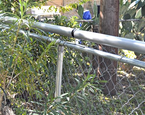I wanted to do something different from what i've seen so designed my own cheap and easy 'pvc pipe' no roller system that you can diy to keep those felines in the yard. Roll Bar Fence DIY - Keep Your Pets In & Others Out - Your ...