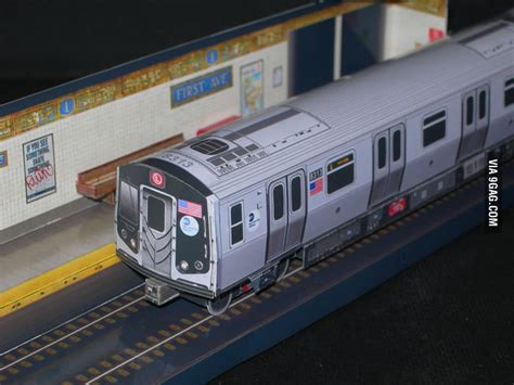 New York Mta Paper Train 9gag