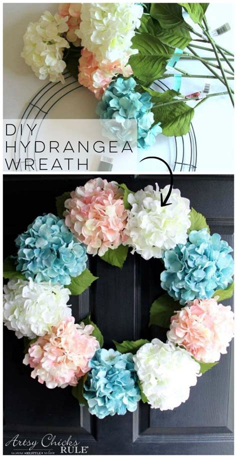 Diy Hydrangea Wreath So Easy You Can Make Your Own