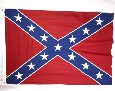 Rebel Confederate Flag Embroidered Heavy Duty Outdoor Flags