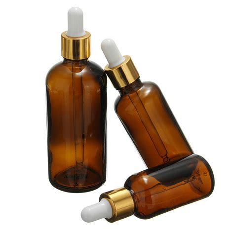 3050100ml Amber Glass Essential Oil Dropper Bottles Vials Containers