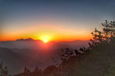 Another Sunset Over The Central Mountains Of Taiwan Picture Oc 5184