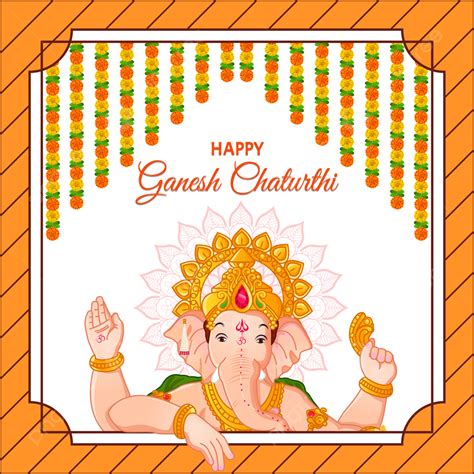 Ganesh Chaturthi Ganesha Vector Design Images Lord Ganesha Face And