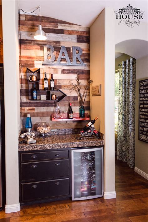 Wine Bar Pallet Wall Home Bar Designs Bars For Home Home Remodeling