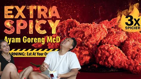 But how pedas is too pedas? 3x Spicy Fried Chicken from McDonalds Malaysia Mukbang (we ...