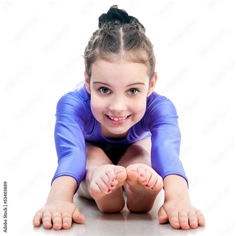 Young Girl Doing Gymnastics Stock Photo Adobe Stock