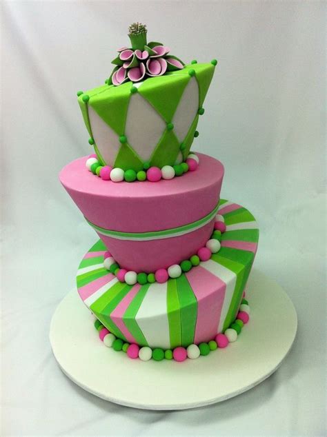 Three Tier Madhatter — Whimsical Topsy Turvy Cakes Cake Tiered