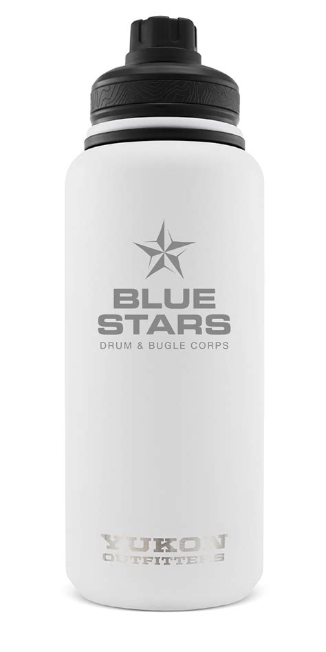 32 Oz Water Bottle — Blue Stars