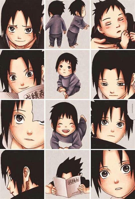 Ahsvdj Look At This Adorable Baby ️ ️ ️ Sasuke Uchiha Naruto Uzumaki