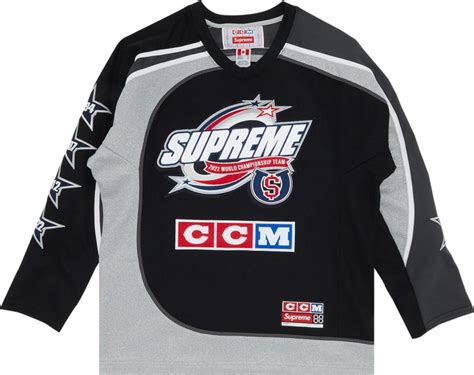 Buy Supreme X Ccm All Stars Hockey Jersey Black Fw22kn10 Black Goat