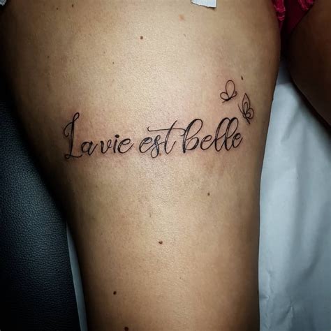 La vie est belle tattoo. David Izquierdo @badlifetattoo ... | La vie est belle ...