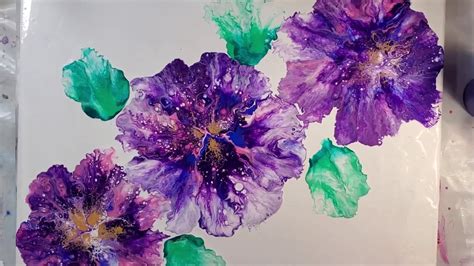 Issabellaandmaxrooms Acrylic Paint Pouring Create Flowers With A Blown