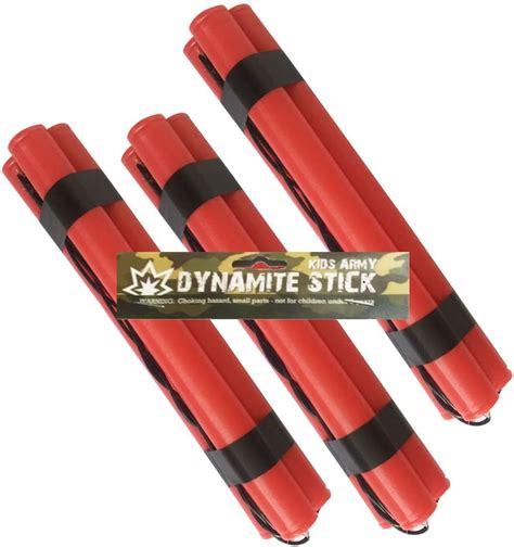 Kids Army Set Of 3 Fake Dynamite Sticks By Kas Amazonde Spielzeug