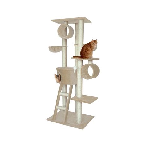 Un arbre à chat permet aux chats de faire leurs griffes et à vos meubles de rester intacts. Grand arbre à chat avec hamacs Merlin - Silvio Design